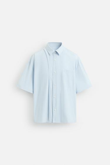 REVERSE EFFECT TECHNICAL SHIRT - Sky blue by Zara