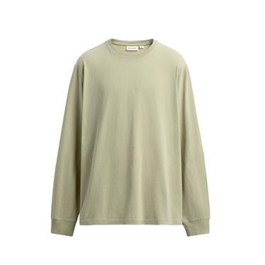 LIGHTWEIGHT LONG SLEEVE T-SHIRT - Light green by Zara