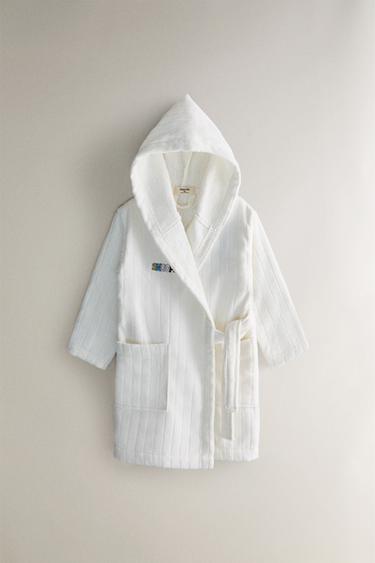 CHILDREN'S VELOUR PEANUTS™ BATHROBE - Oyster-white by Zara - Image 0