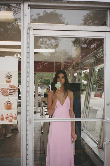 SATIN MIDI DRESS - Pink / Mauve by Zara