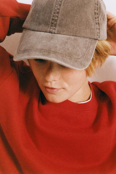 STORIESZ - FADED-EFFECT CAP - Brown by Zara