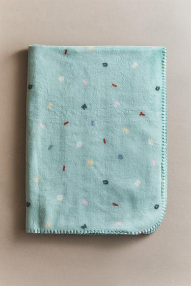 MICKEY & MINNIE ©DISNEY LETTERS FLEECE BABY BLANKET - Multicoloured by Zara