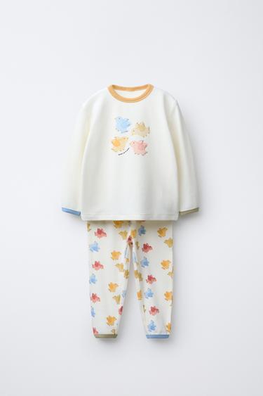 2-6 YEARS/ BIRD PRINT PYJAMAS - Ecru by Zara - Image 0