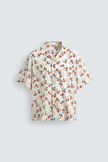 MICKEY MOUSE BALLOON SHIRT HARRY LAMBERT FOR ZARA X DISNEY - White by Zara