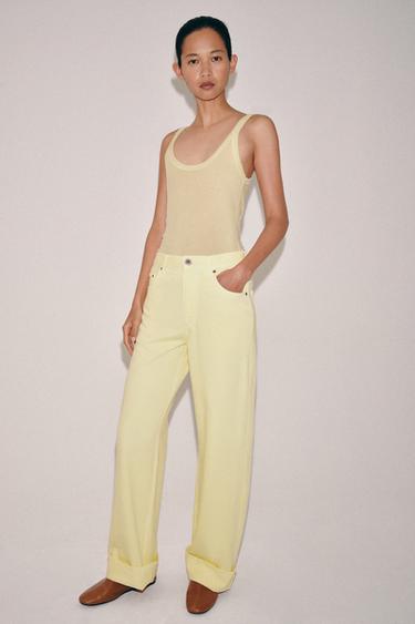 FLOWING VEST TOP - Yellow by Zara