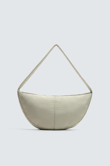 NYLON SHOULDER BAG - Beige by Zara - Image 0