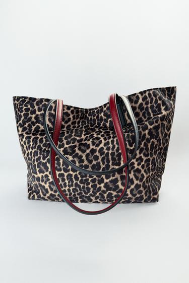 PRINTED TOTE BAG - Leopard by Zara