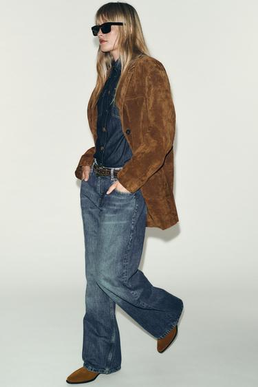 SPLIT SUEDE CHELSEA ANKLE BOOTS - Brown by Zara