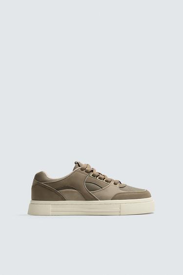 RETRO STYLE TRAINERS - Taupe Grey by Zara