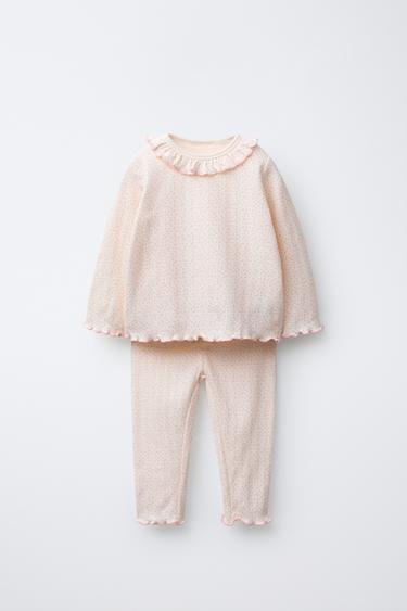 2-6 YEARS/ POLKA DOT PYJAMAS - Ecru by Zara