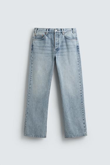 LIMITED EDITION STRAIGHT-LEG BOOTCUT JEANS - Light blue by Zara