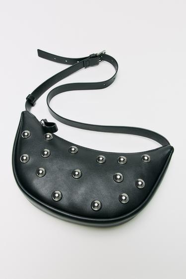 STUDDED CROSSBODY BAG - Black by Zara