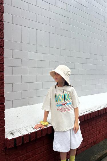 BAGGY DENIM BERMUDA SHORTS - White by Zara
