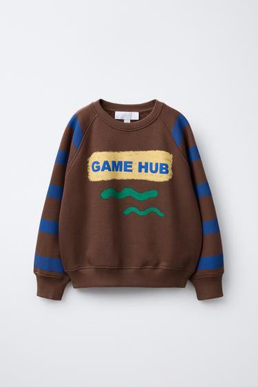 SHAPES PRINT SWEATSHIRT - Brown by Zara