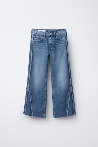 FRAYED BOOTCUT JEANS - Blue by Zara