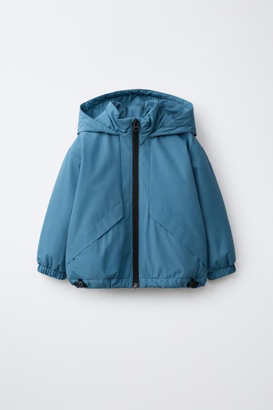 TECHNICAL WATER-REPELLENT RAINCOAT - Light petrol blue by Zara - Image 0
