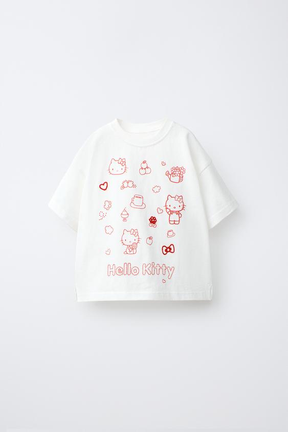 HELLO KITTY © SANRIO T-SHIRT - White by Zara - Image 0
