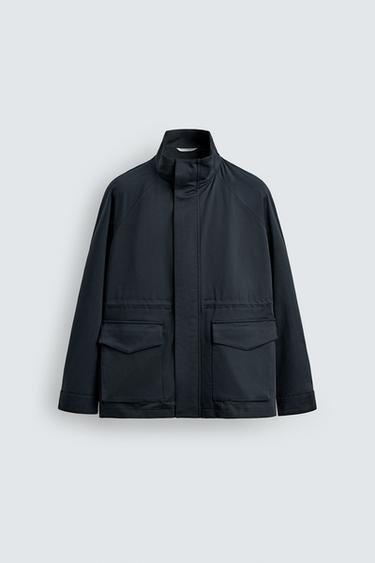 RELAXED FIT PARKA - Navy blue by Zara