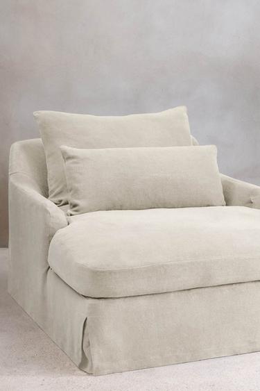 LOVESEAT 01 LINEN COVER - Light beige by Zara
