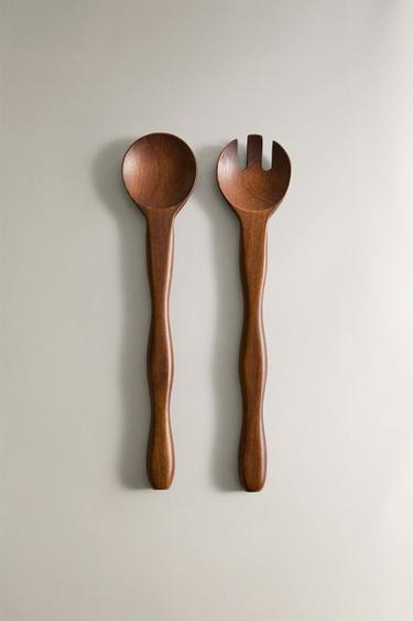 WAVY SERVERS (SET OF 2) - Brown by Zara