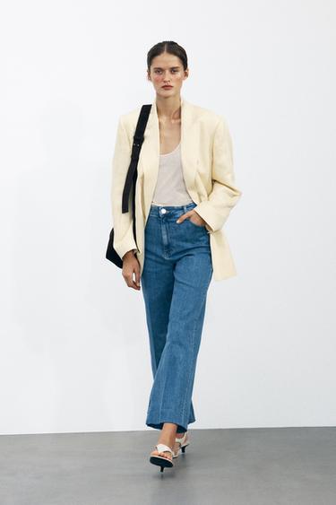 ZW COLLECTION HIGH-WAIST PALAZZO JEANS - Blue by Zara - Image 0