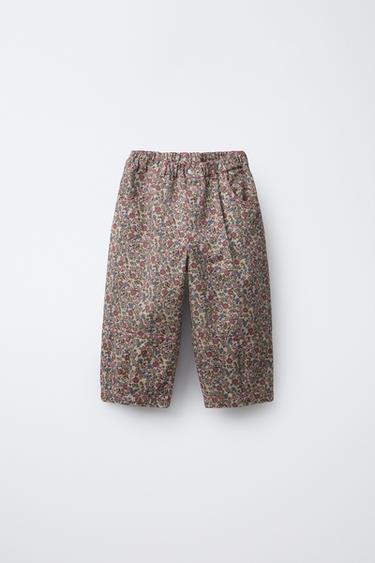 FLORAL BAGGY TROUSERS - Multicoloured by Zara