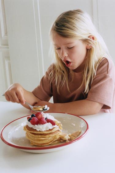 6-14 YEARS/ WAFFLE-KNIT LABEL PYJAMAS - Pink by Zara