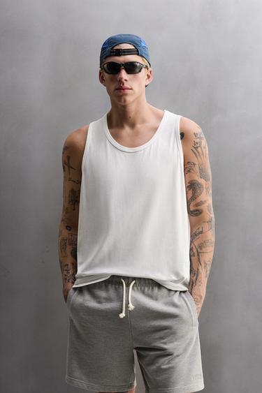 TRAINING TANK TOP - White by Zara