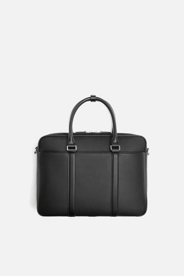 TEXTURE BRIEFCASE - Black by Zara