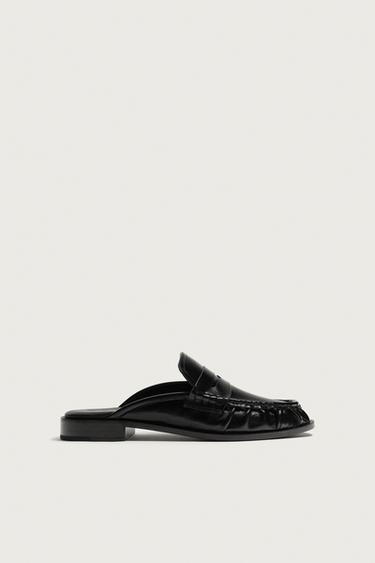 MULE LOAFERS - Black by Zara
