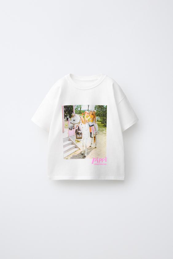 PIPPI LONGSTOCKING © ASTRID LINDGREN COMPANY T-SHIRT - White by Zara - Image 0