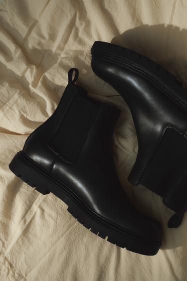 CHUNKY CHELSEA BOOTS - Black by Zara