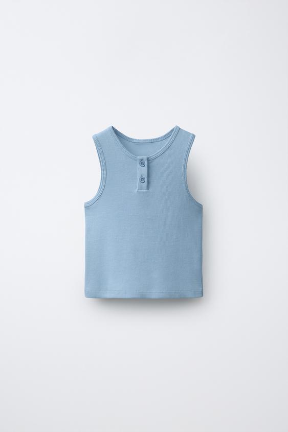 PLAIN PUKAS SURF TOP - Faded blue by Zara - Image 0