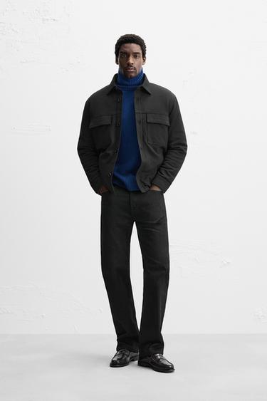QUILTED OVERSHIRT - Black by Zara - Image 0