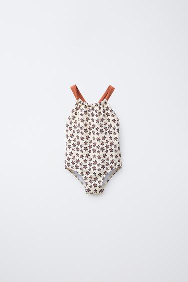 2-6 YEARS/ FLORAL SWIMSUIT - Brick by Zara - Image 0