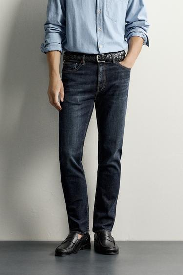 BASIC SLIM FIT JEANS - Blue by Zara
