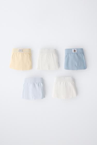 2-6 YEARS / 5-PACK OF CIRCUS BOXERS - Blue/White by Zara
