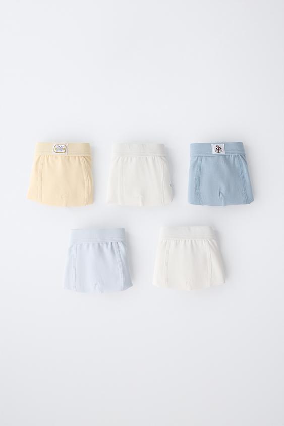 2-6 YEARS / 5-PACK OF CIRCUS BOXERS - Blue/White by Zara - Image 0