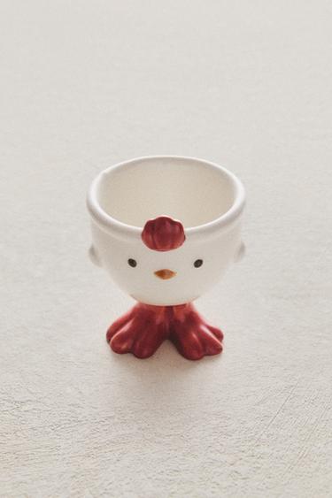 KIDS’ HEN PORCELAIN EGG CUP - Multicoloured by Zara