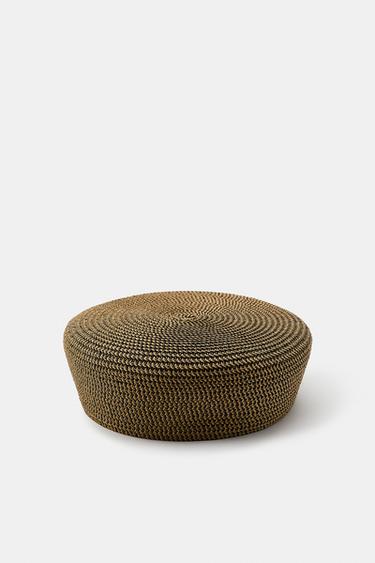 COMBINED SKULLCAP - Ecru / Black by Zara