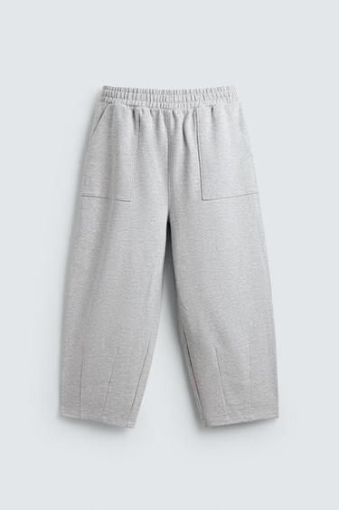 BALLOON FIT JOGGERS WITH PATCH - Grey marl by Zara