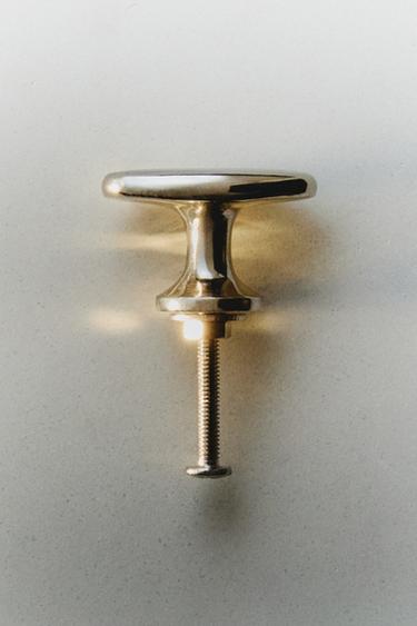 PACK OF OVAL METAL DOOR KNOBS (PACK OF 2) - Silver by Zara