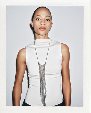 COTTON MODAL TOP - White by Zara