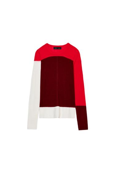 FINE KNIT WOOL BLEND JUMPER - Multicoloured by Zara