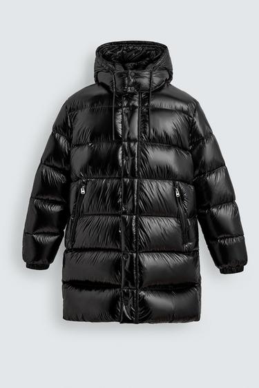 LONG 100% FEATHER PUFFER JACKET - Black by Zara