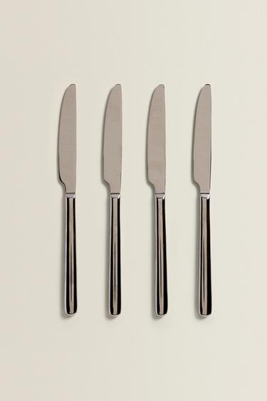 PACK OF SHINY STEEL KNIVES (PACK OF 4) - Multicoloured by Zara