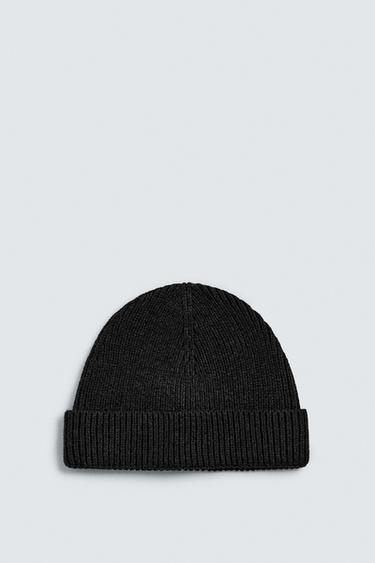 ORIGINS COTTON BLEND BEANIE - Grey marl by Zara