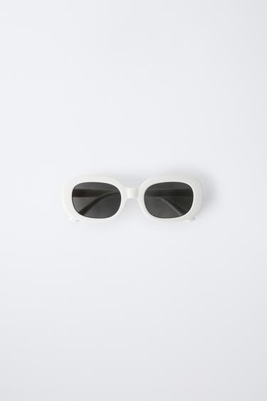 RECTANGULAR SUNGLASSES - White by Zara - Image 0