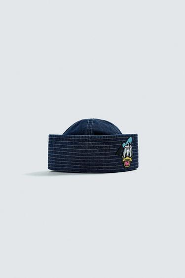 DONALD DUCK PATCH DENIM HAT HARRY LAMBERT FOR ZARA X DISNEY - Blue by Zara