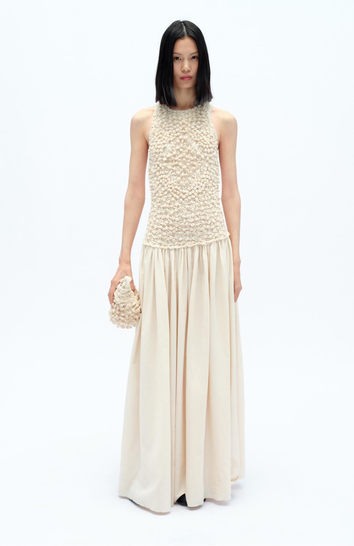 ZARA ギャザーディテール ミディワンピース X FANGLU LIN ギャザーディテール ミディワンピース X FANGLU LIN - カーキ